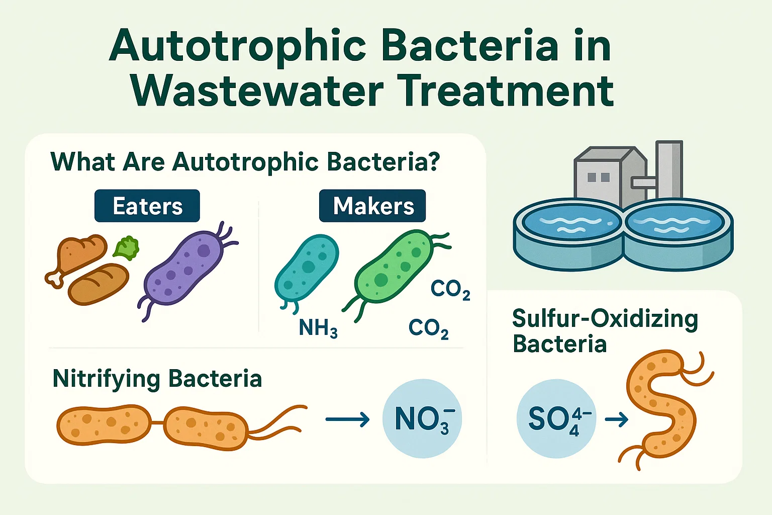 Bacterias autotróficas en el tratamiento de aguas residuales: una guía integral