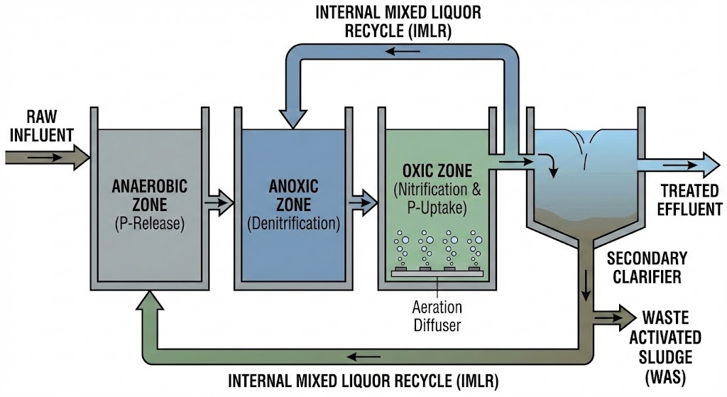 Proceso A2O: la guía definitiva para el tratamiento de aguas residuales anaeróbicas, anóxicas y óxicas